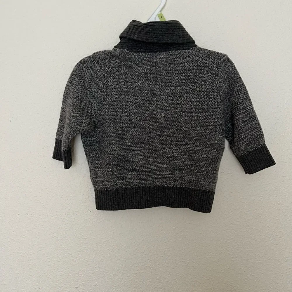 BABY BOY GRAY CARDIGAN SWEATER BY BABY GAP SIZE 3-6 MONTHS